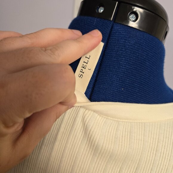 Spell & The Gypsy Collective Stella Ribbed Henley Dress, L, NWOT - Picture 6 of 6